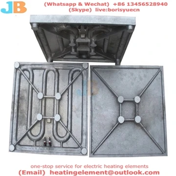Muaj txheej txheej dub (titanium fluorine) ntawm lub phaj cua sov ntawm lub t...